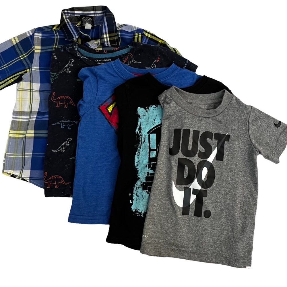 3T Boys Shirts Lot Set of 5 Nike